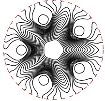 Evolution of sharp phase interface in a hydrogel